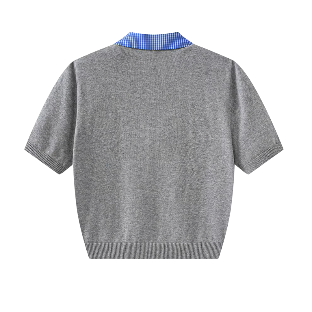 smaill check curler tops RI1151