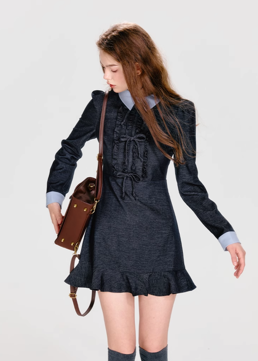 【COME BACK】mint cool ribbon one-piece RI1290