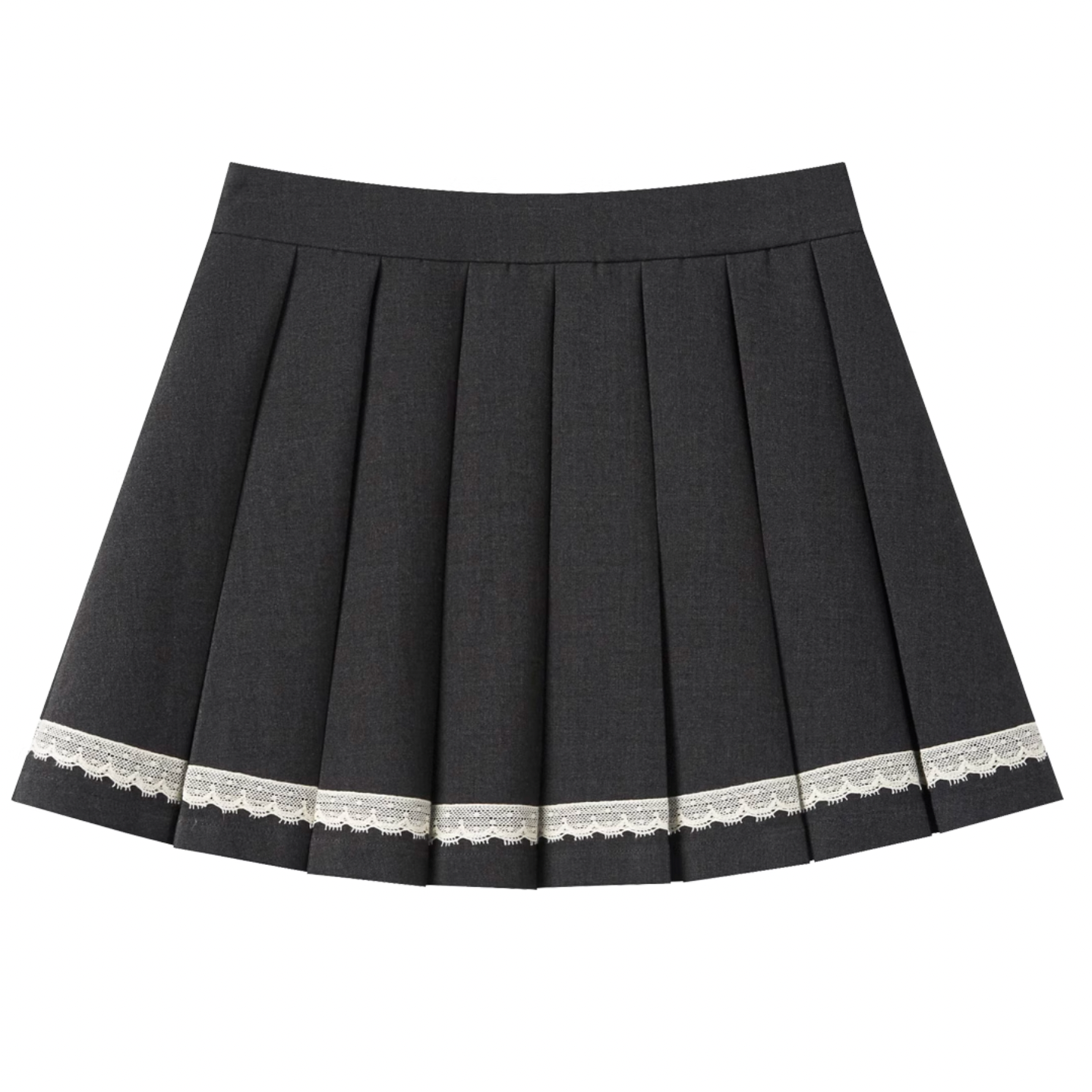 lace line pleats skirt RI1188