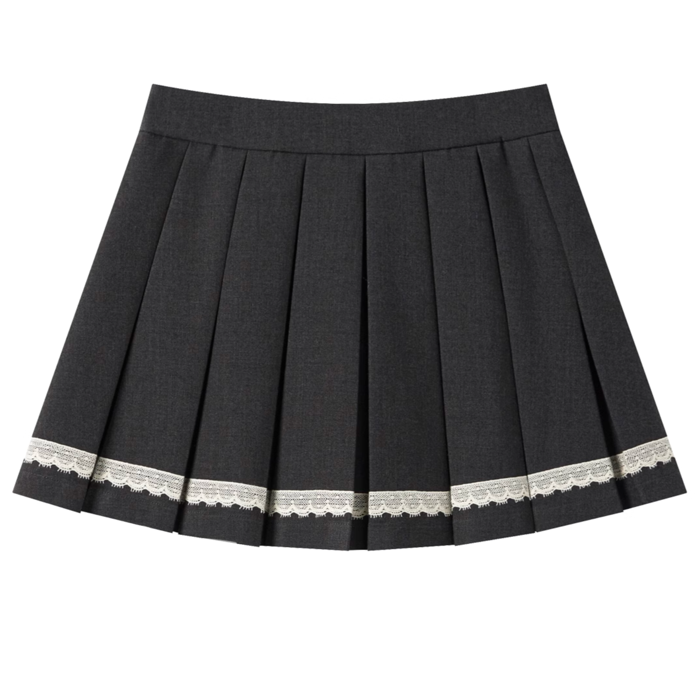 lace line pleats skirt RI1188