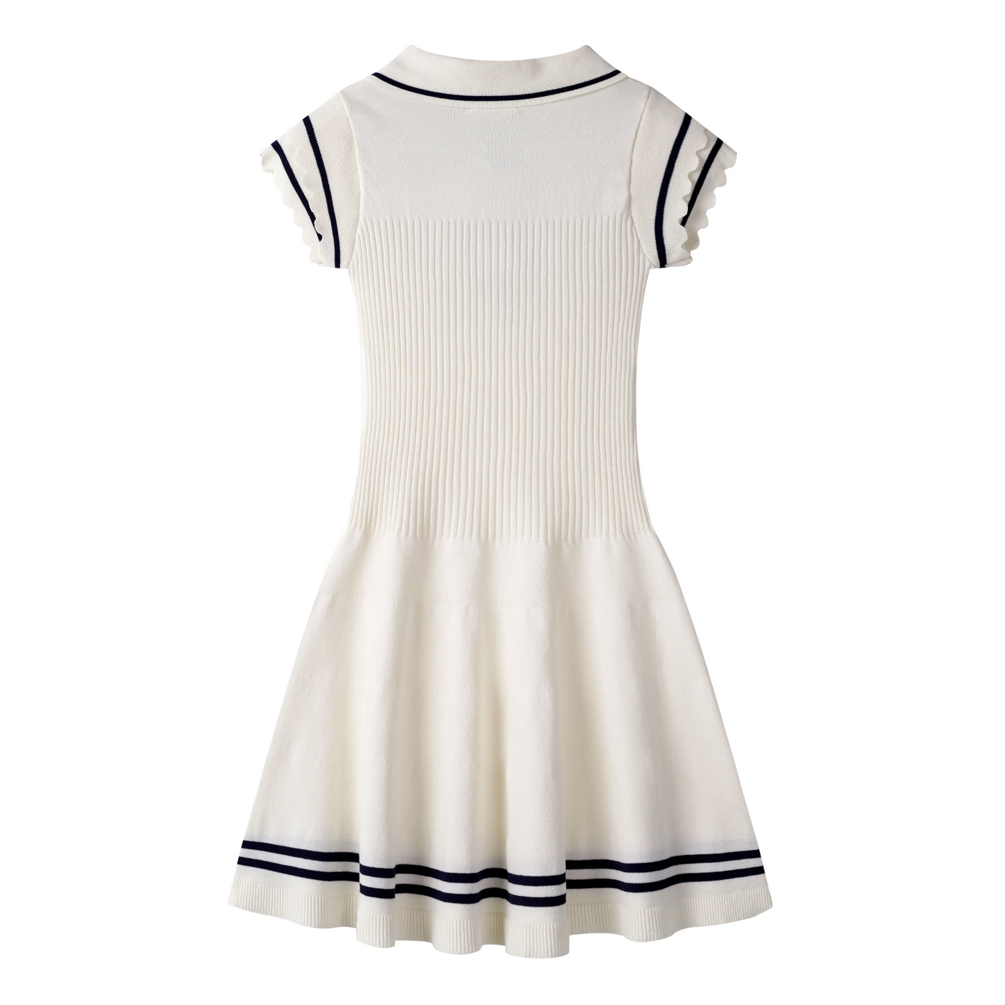 line ribbon girly white one-piece RI1198