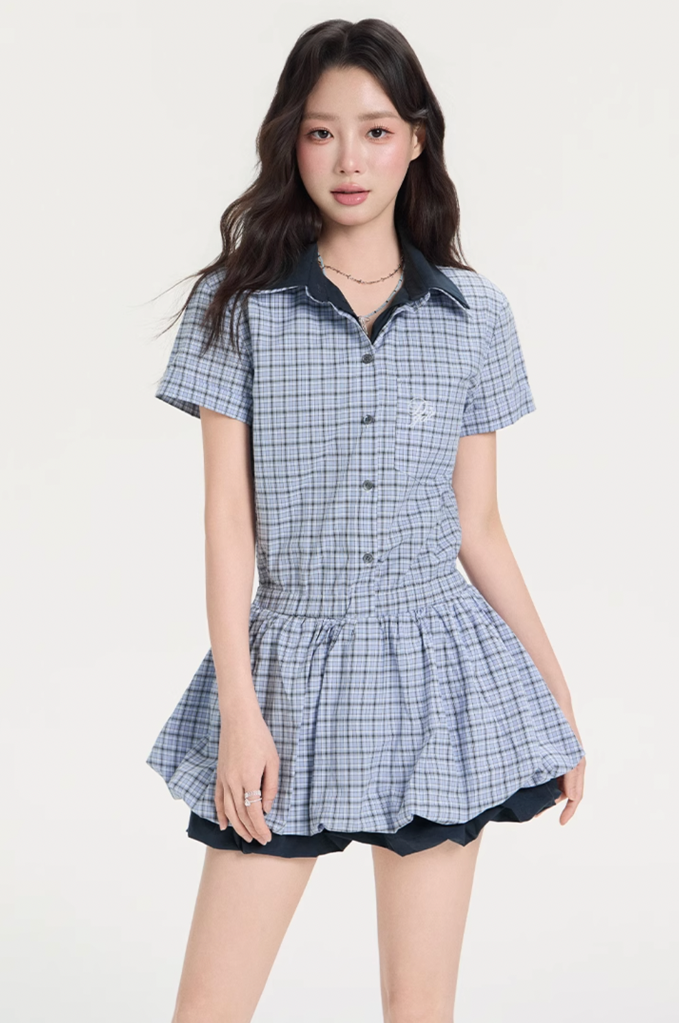 check balloon siruetto one-piece RI1256