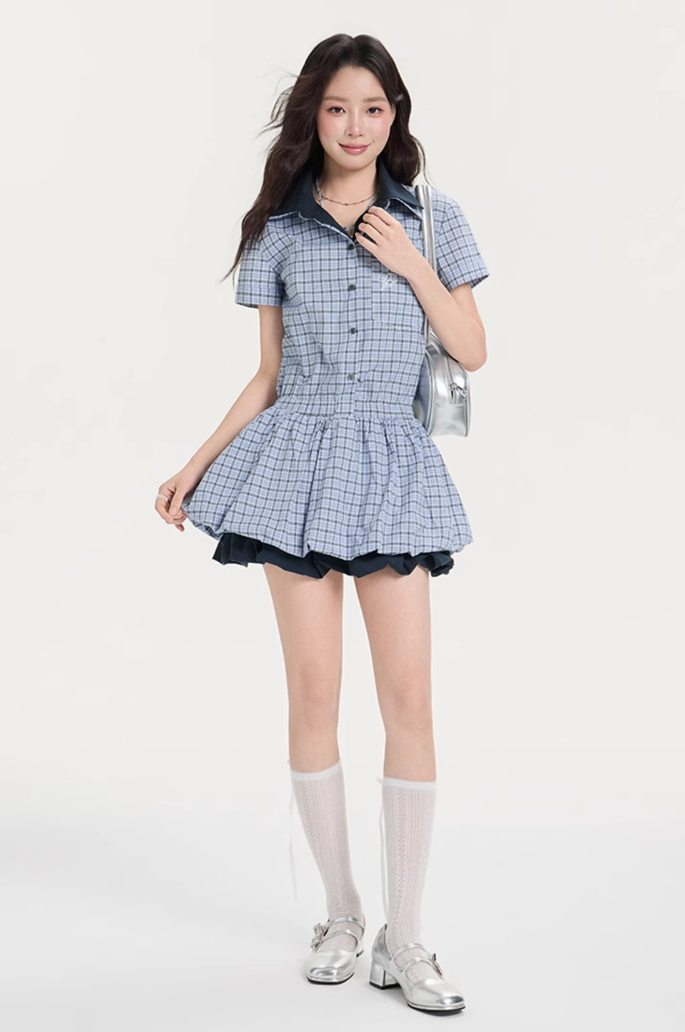 check balloon siruetto one-piece RI1256
