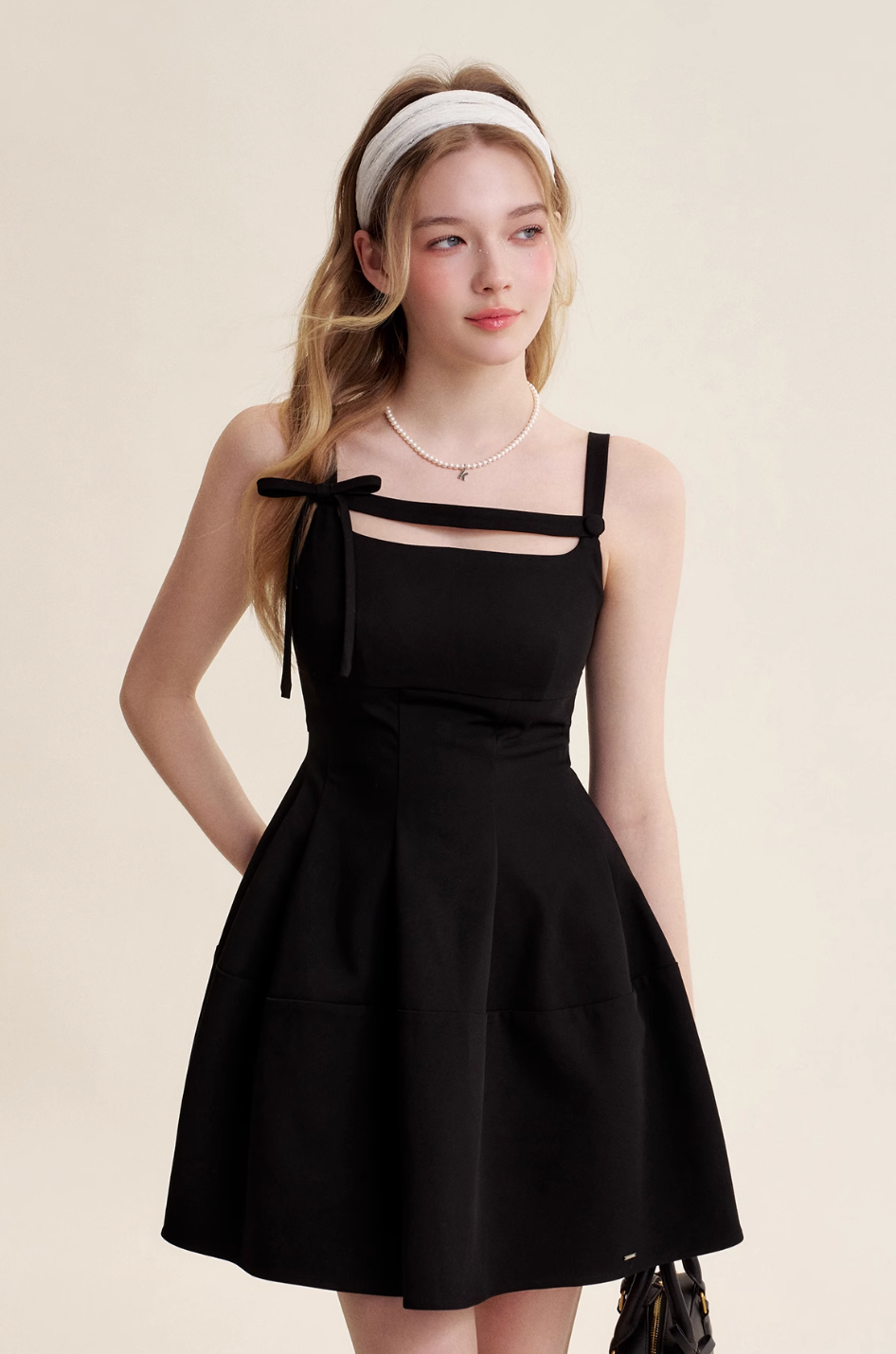ribbon high-end black one-piece RI1246