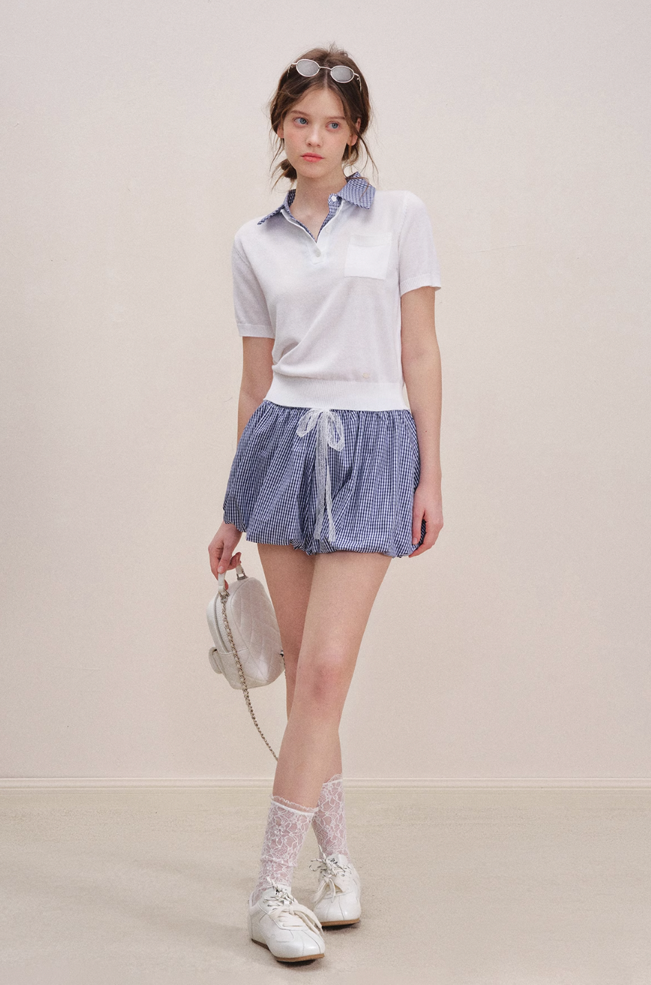 check curler white tops RI1250