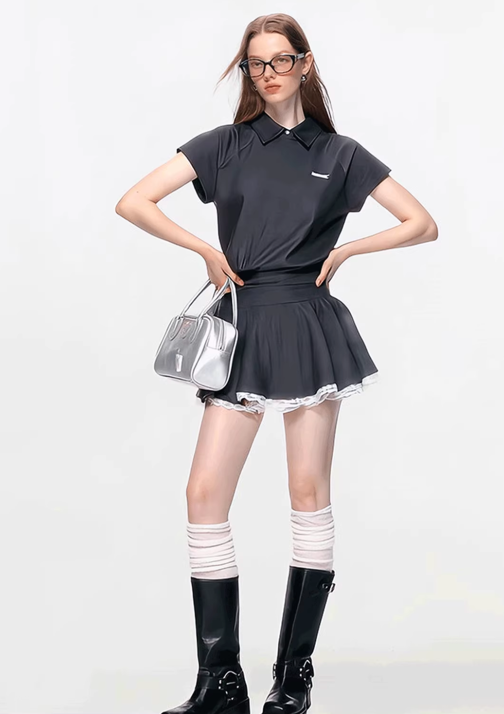 stylish black one-piece RI1285