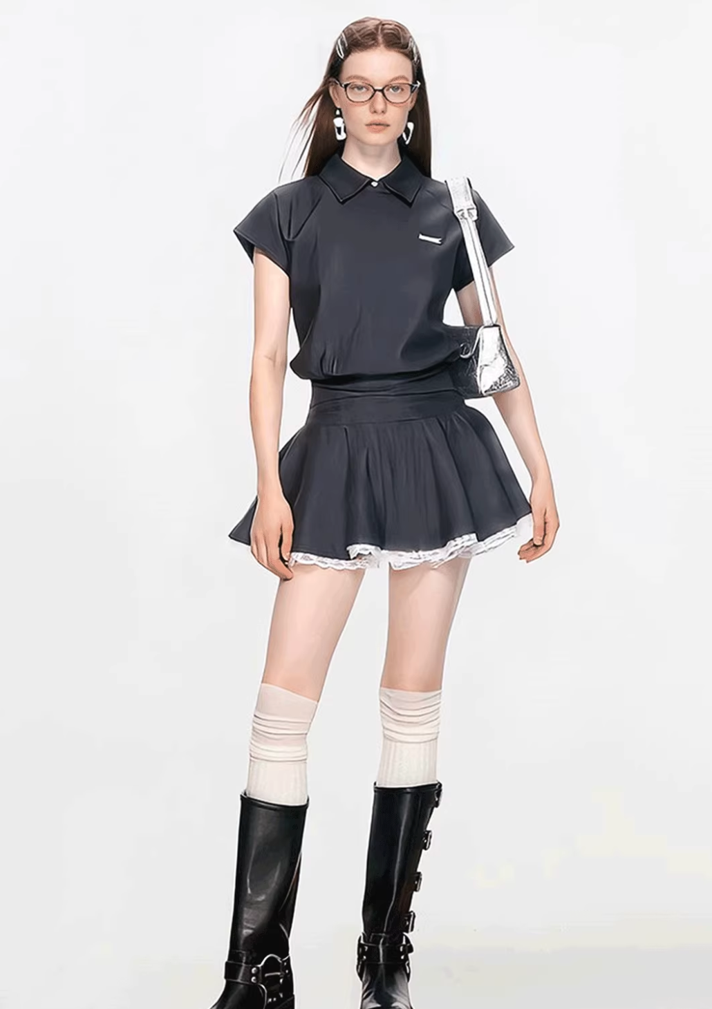 stylish black one-piece RI1285