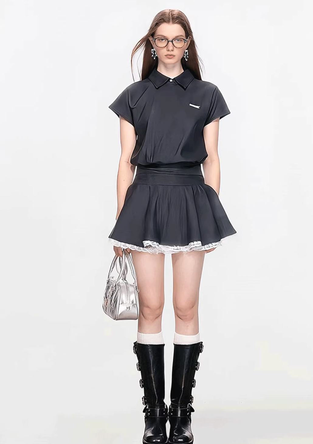 stylish black one-piece RI1285