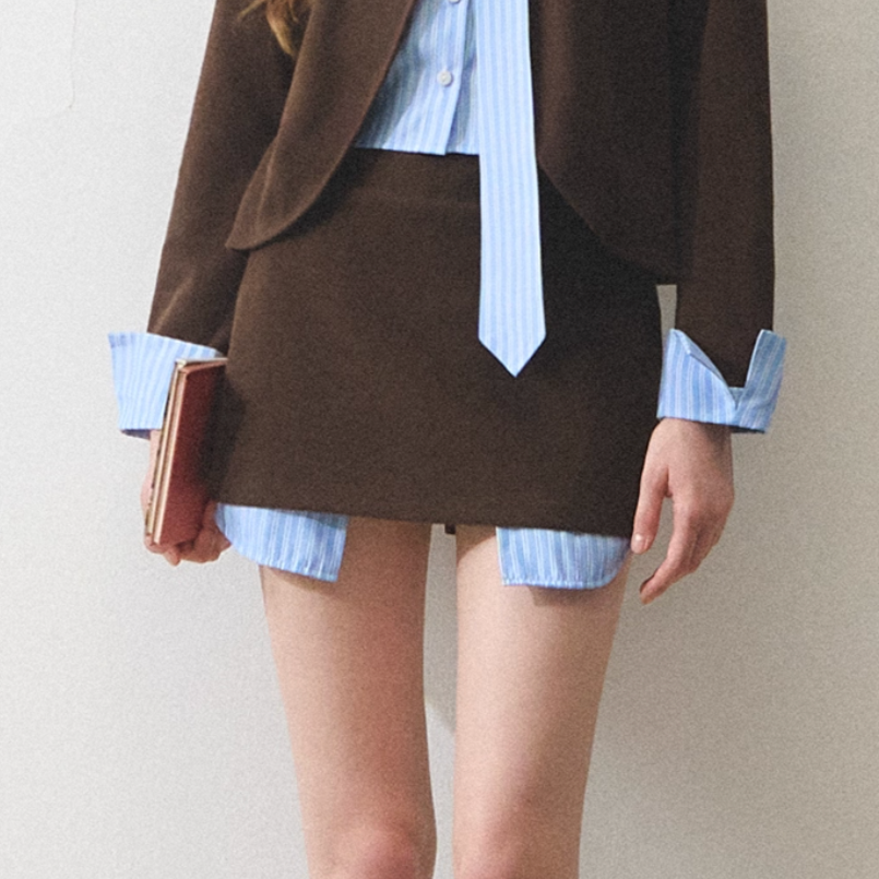 high-end brown skirt RI1310