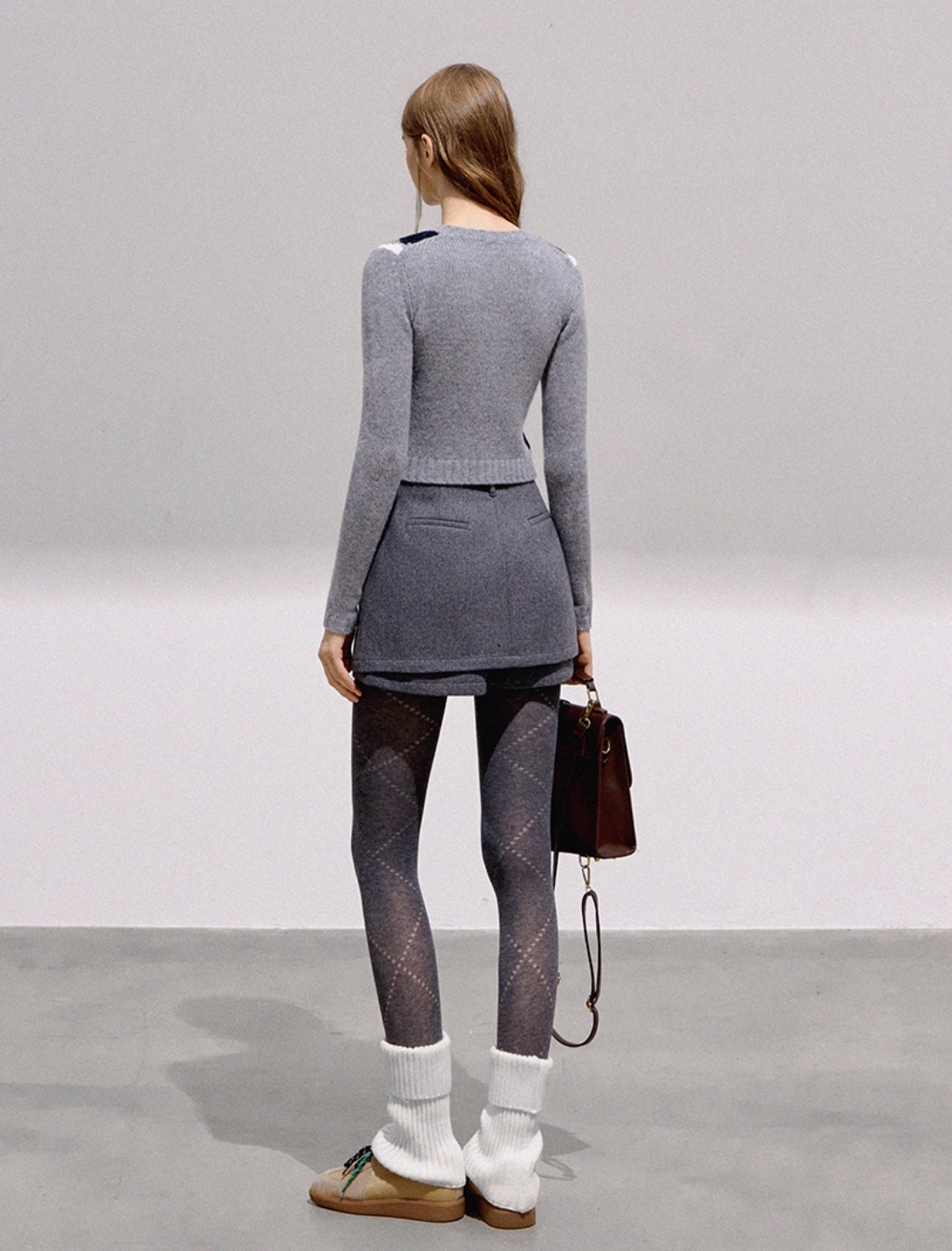 many style gray skirt RI1352