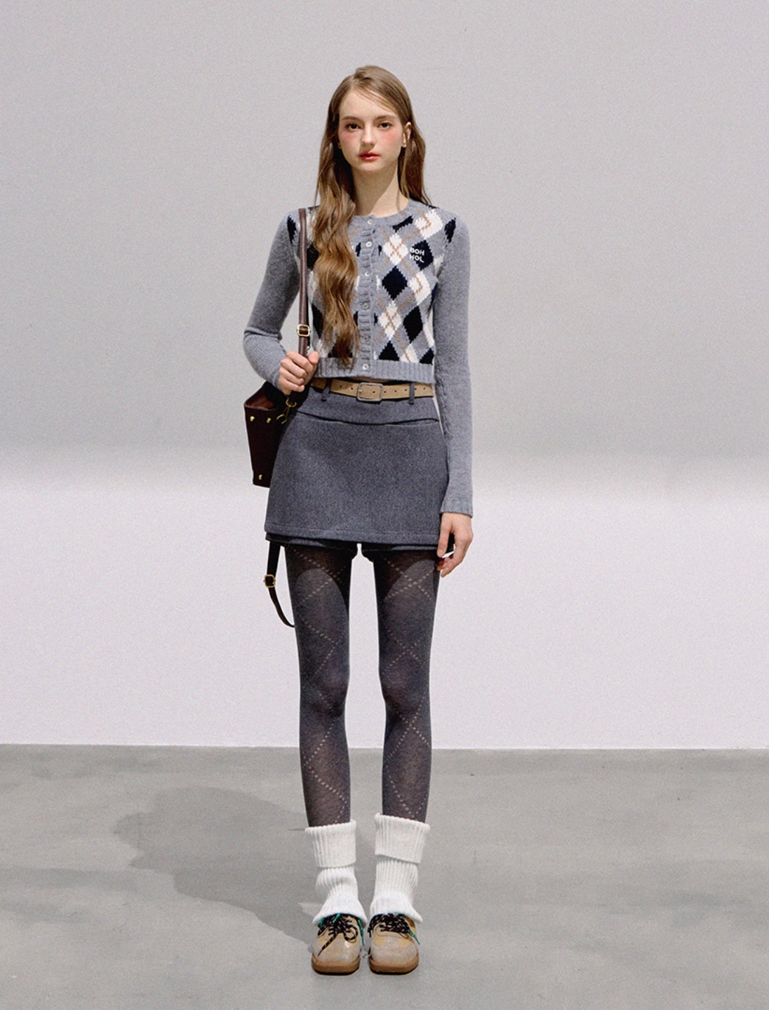 many style gray skirt RI1352