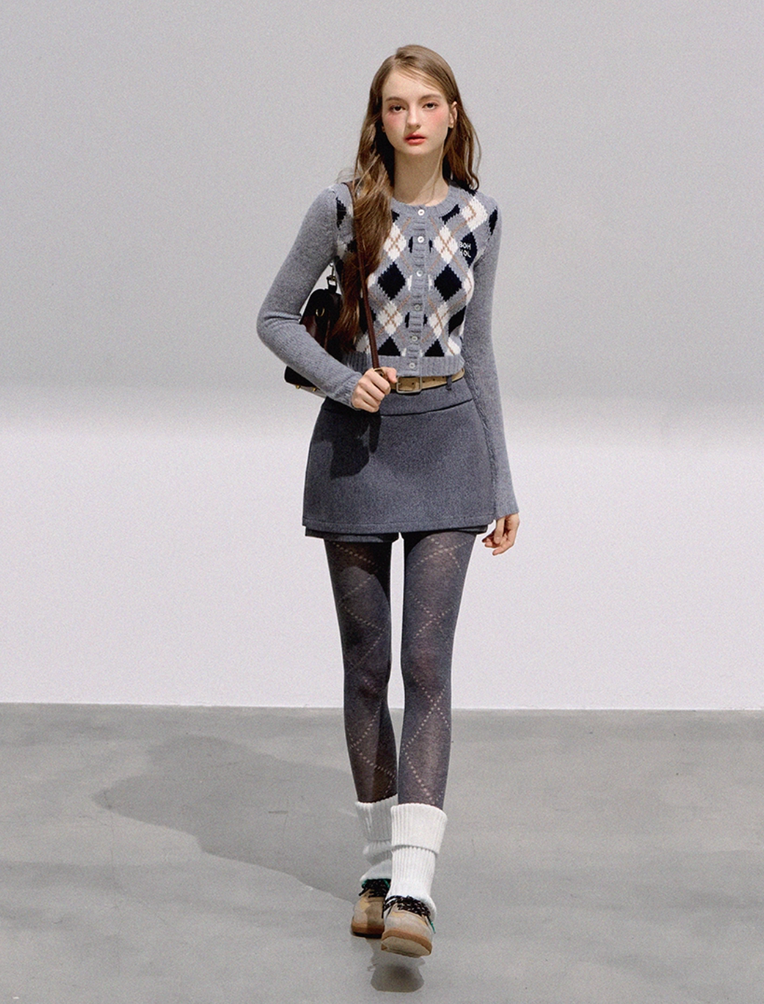 many style gray skirt RI1352
