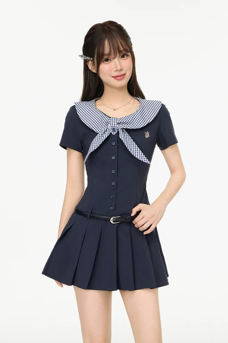 sailor nuance navy one-piece RI1233