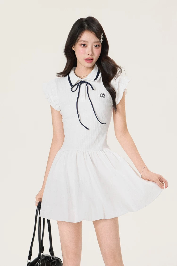line ribbon white one-piece RI1236