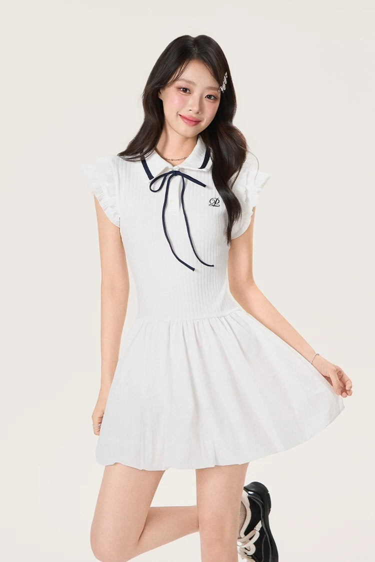 line ribbon white one-piece RI1236
