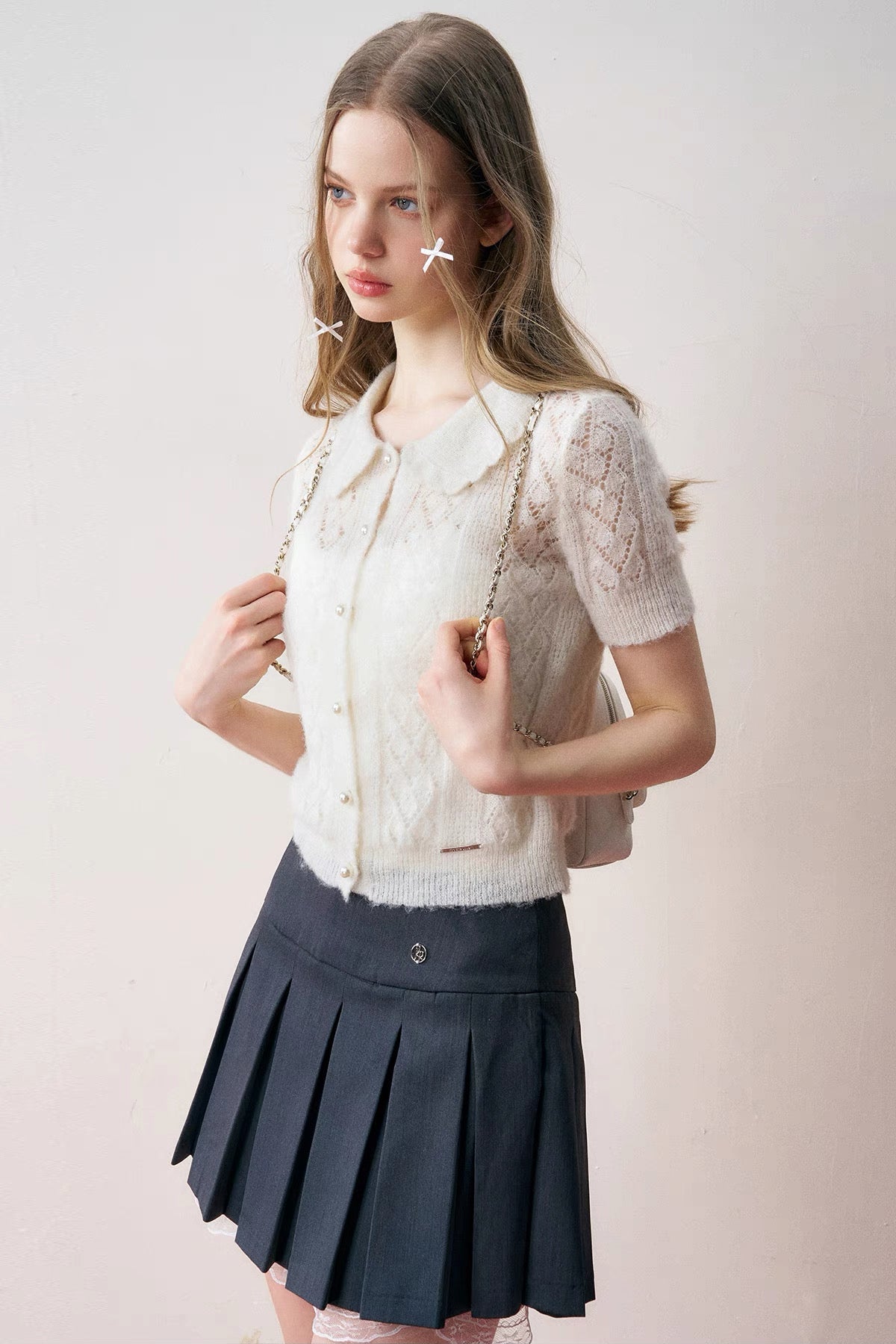 see-through nuance white tops RI1243
