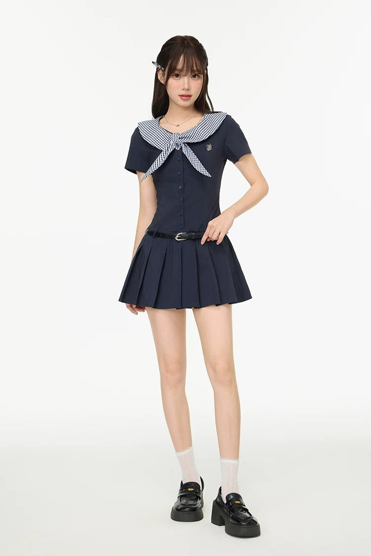 sailor nuance navy one-piece RI1233