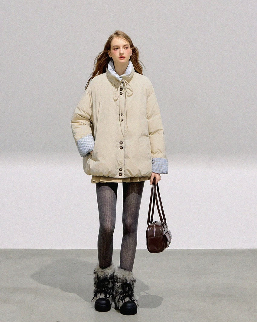 reversible macaron down jacket RI1353