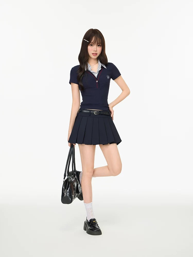 stripe docking casual tops RI1235