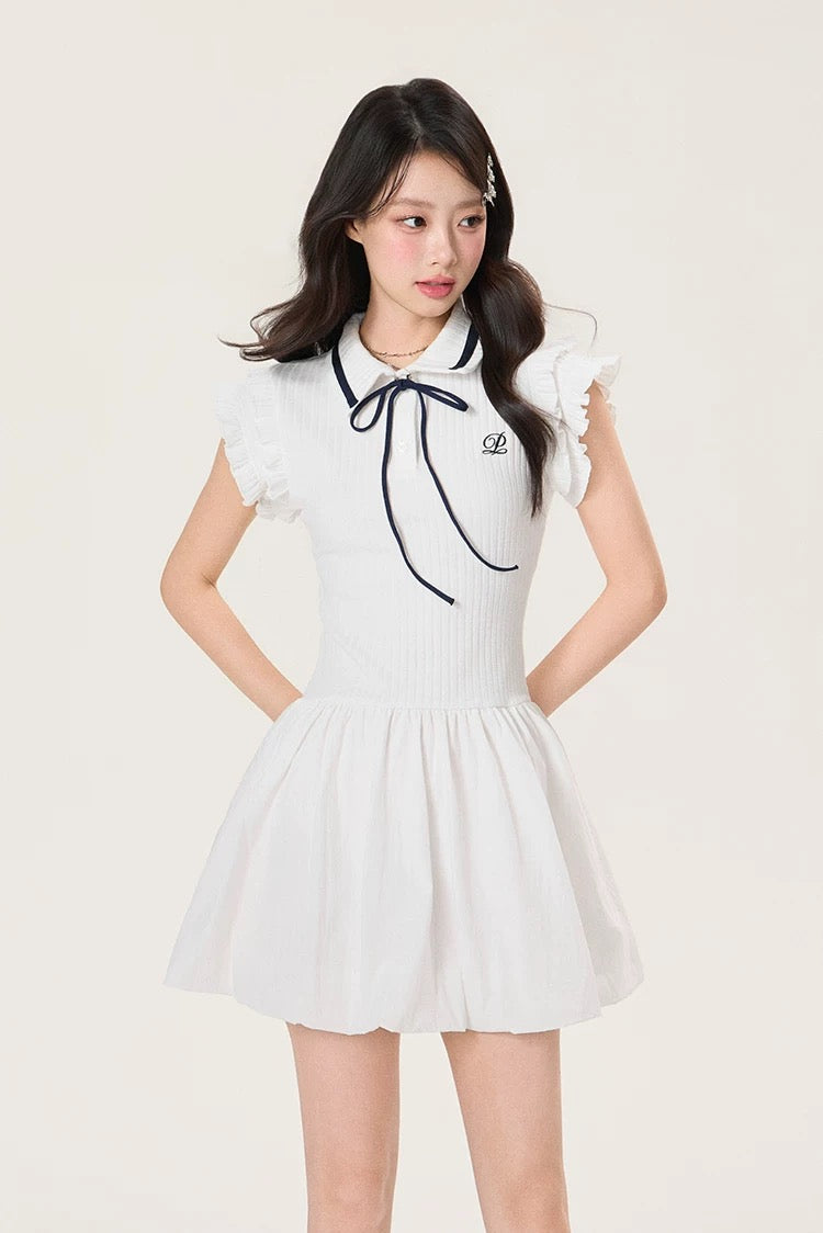 line ribbon white one-piece RI1236
