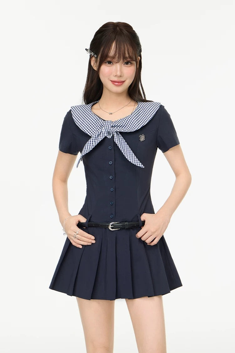sailor nuance navy one-piece RI1233
