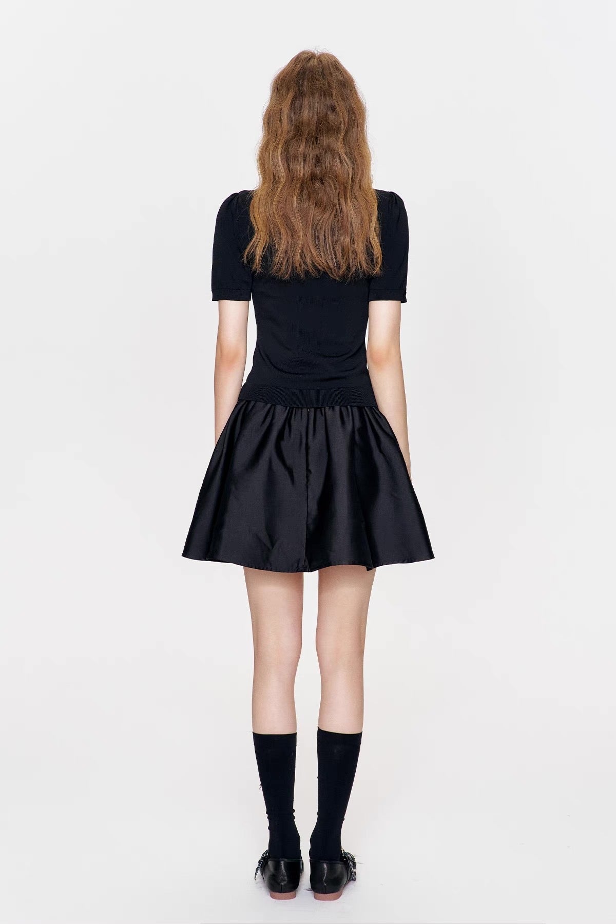 high-end black tops RI1244