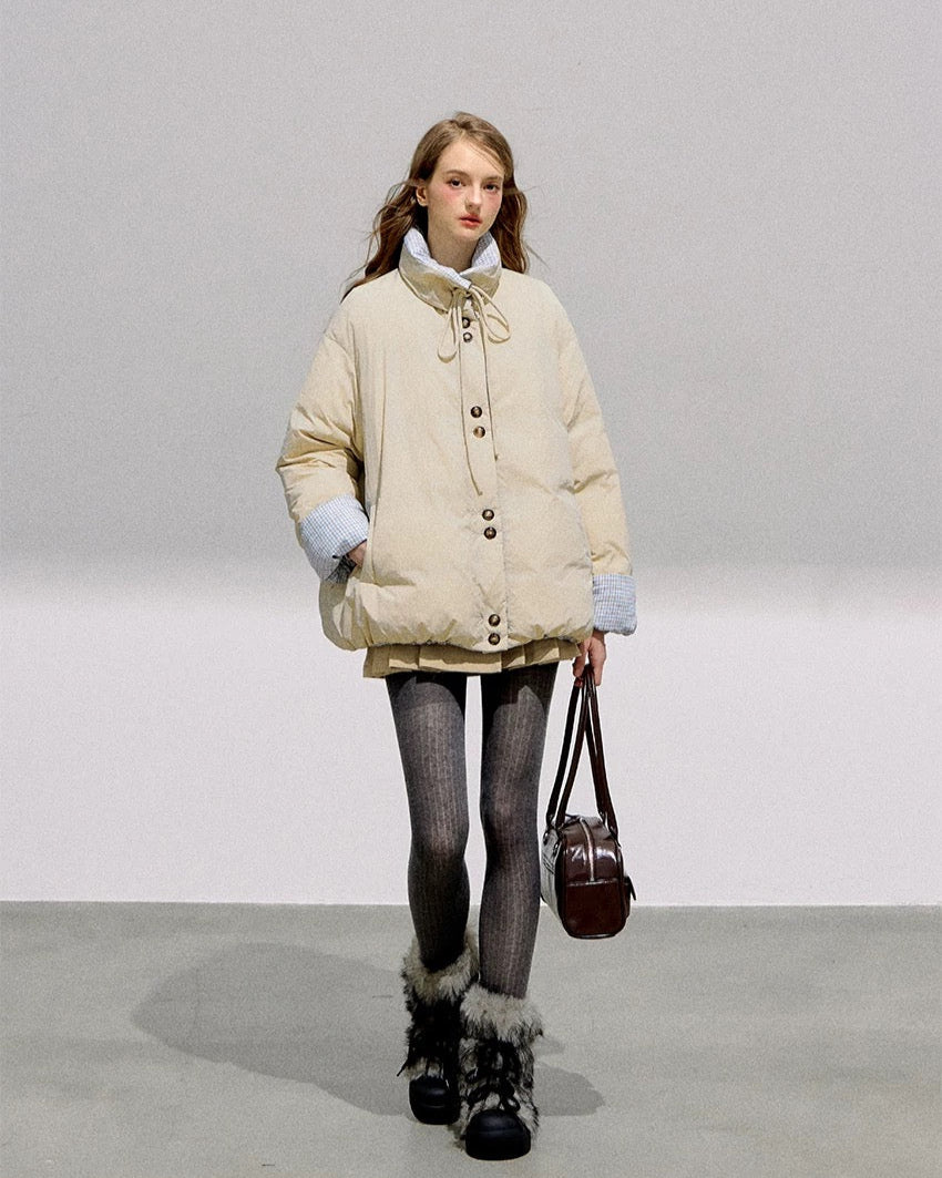 reversible macaron down jacket RI1353