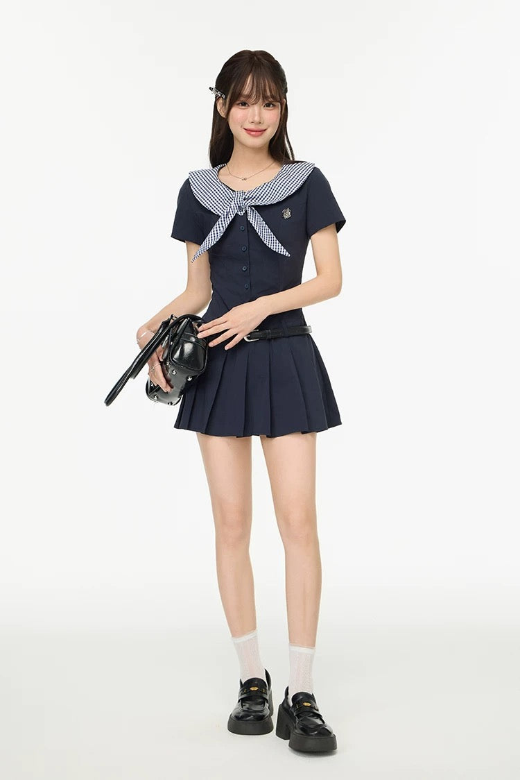 sailor nuance navy one-piece RI1233