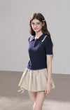 line casual navy tops RI1429
