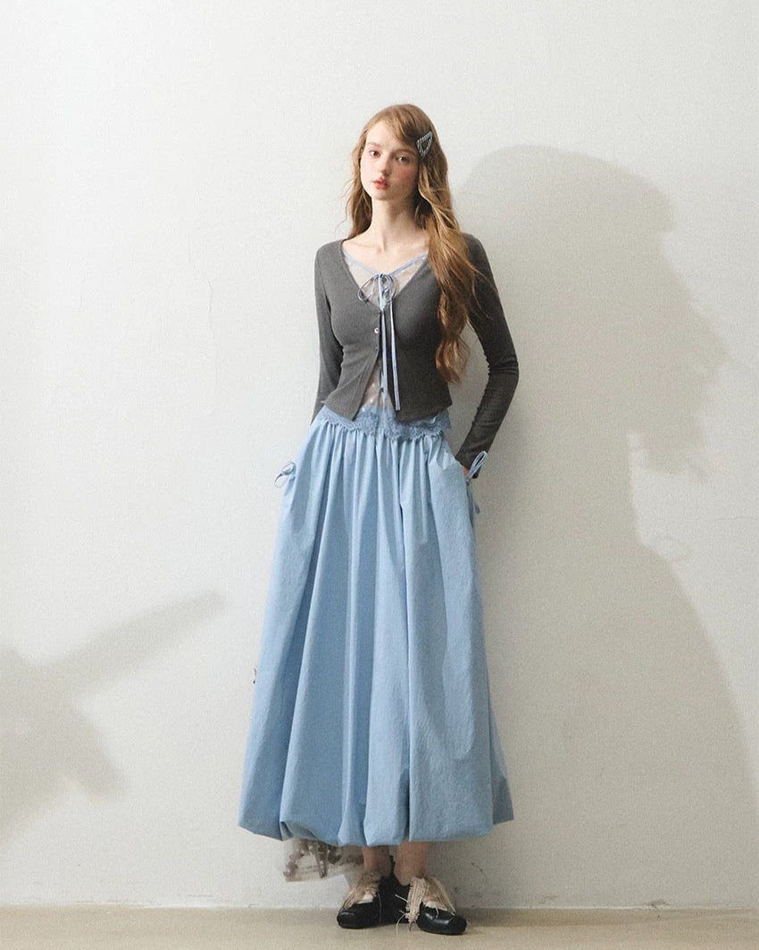 gray nuance lace tops RI1345