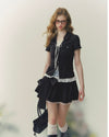 fake two piece lace tops RI1423