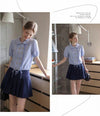 stripe botann point tops RI1466