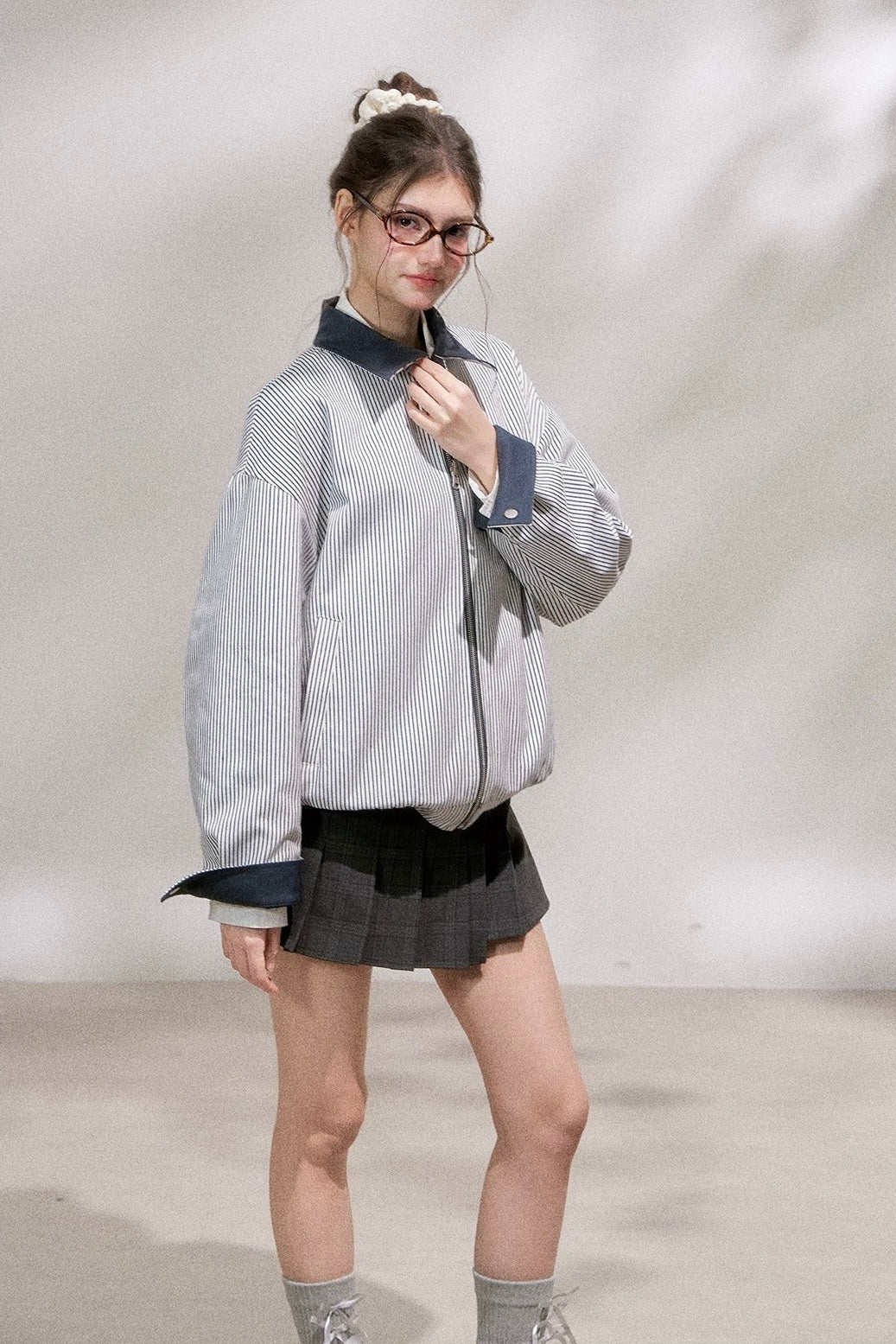 reversible casual mood navy jacket RI1375