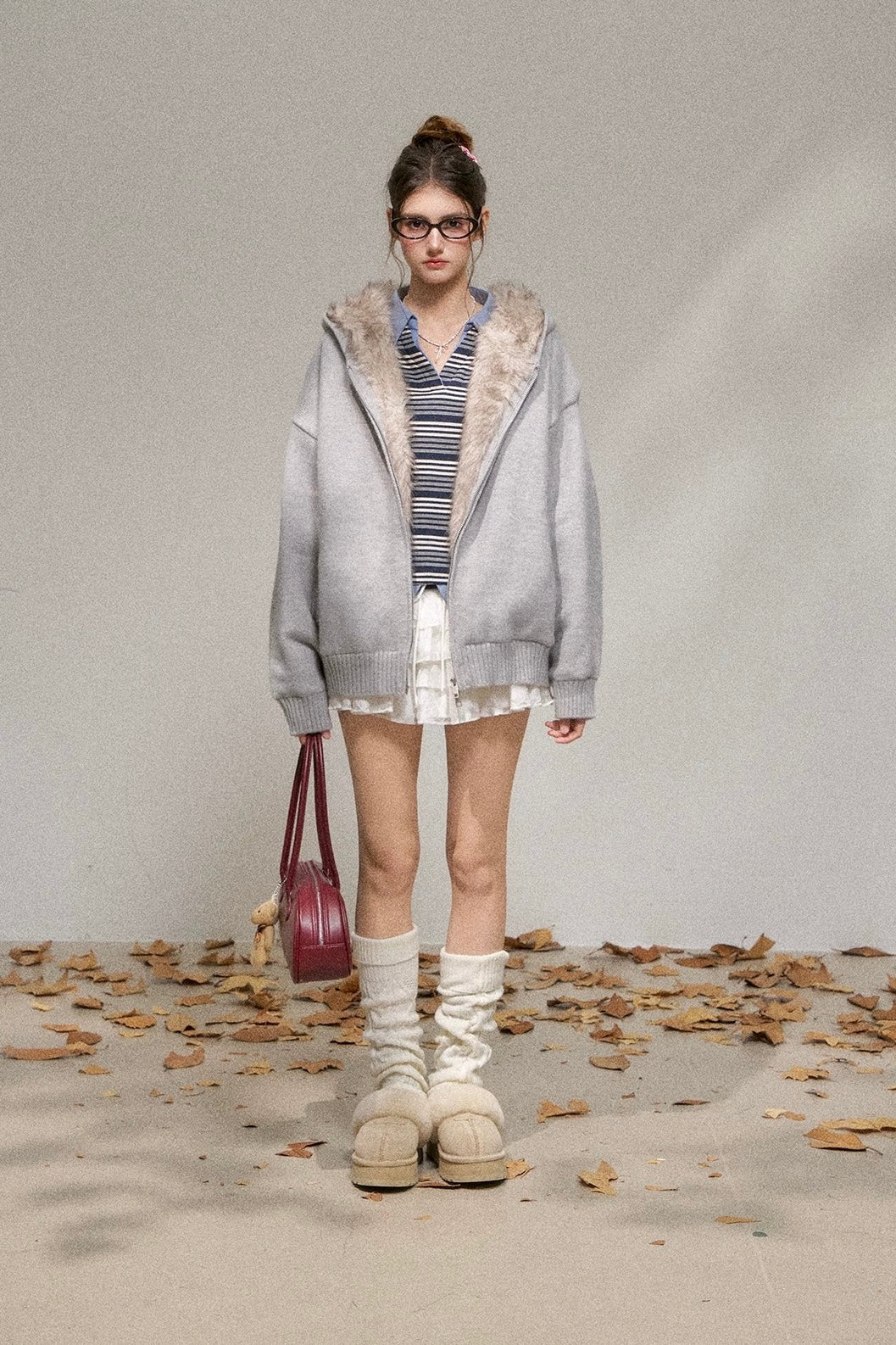 far point  zip cardigan RI1364