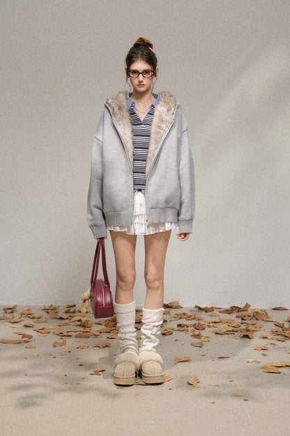 far point  zip cardigan RI1364