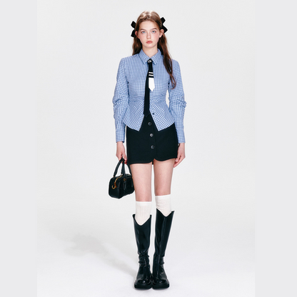 blue check shirt RI1291