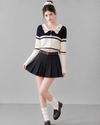 line point girly tops RI1526