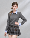 curler point gray tops RI1570