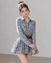 check casual balloon one-piece RI1513