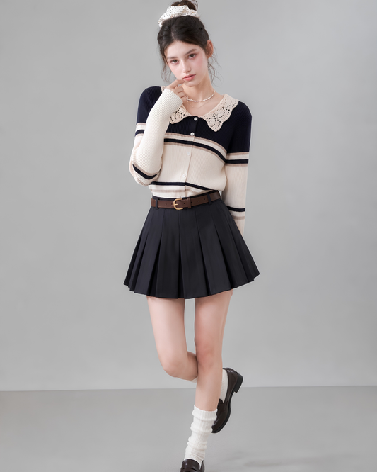 line point girly tops RI1526