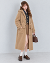 bear mood beige long coat RI1624