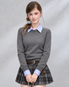 curler point gray tops RI1570