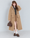 bear mood beige long coat RI1624