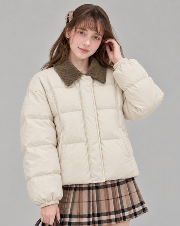 curler point color down jacket RI1623