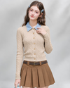 curler point gold botann beige tops RI1567