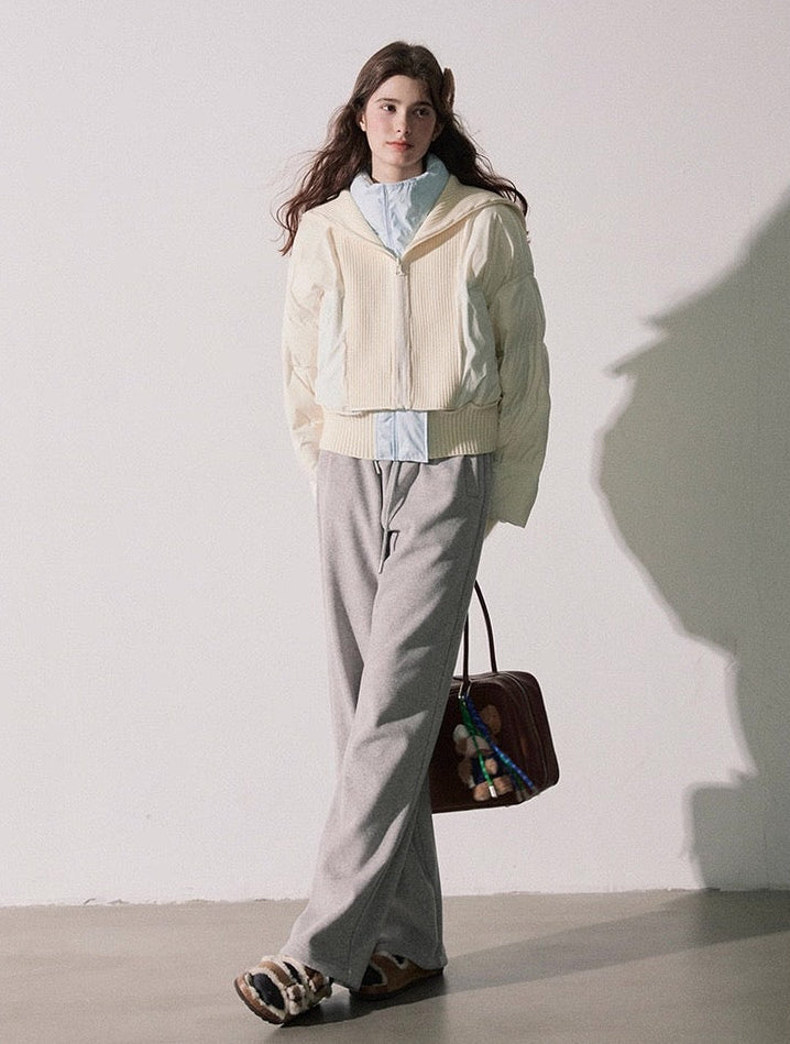 reversible casual knit down jacket RI1358 – ria