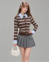 casual mood border brown tops RI1646