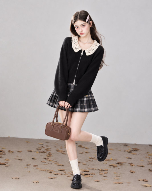 curler point black zip tops RI1599