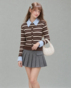 casual mood border brown tops RI1646