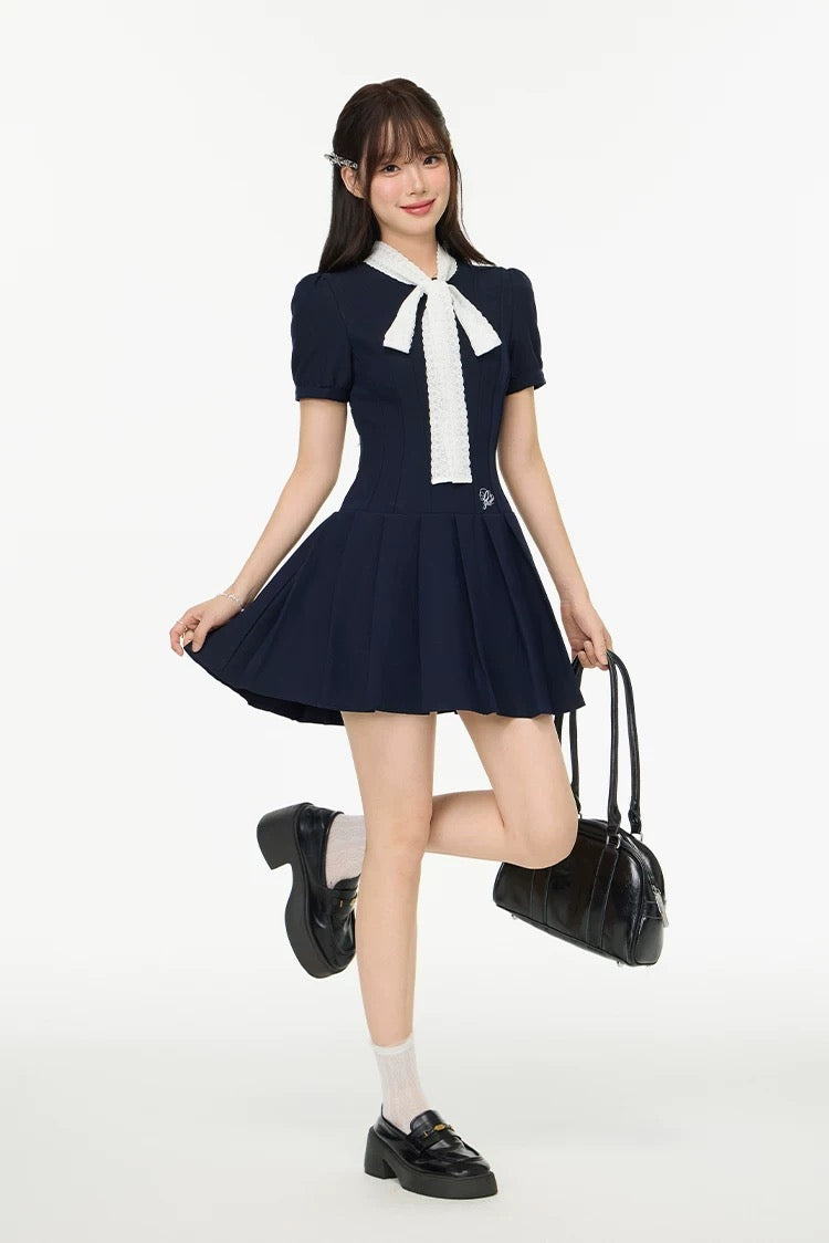 tai ribbon navy one-piece RI1234